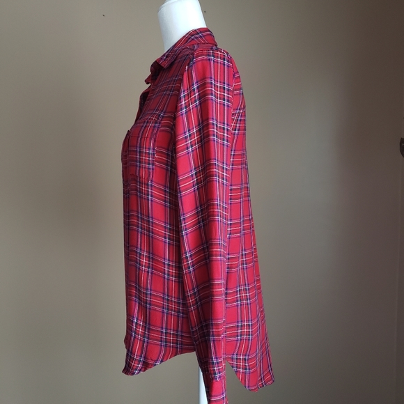 Universal Thread Goods Co. Red Plaid Flannel Shirt - Picture 2 of 4